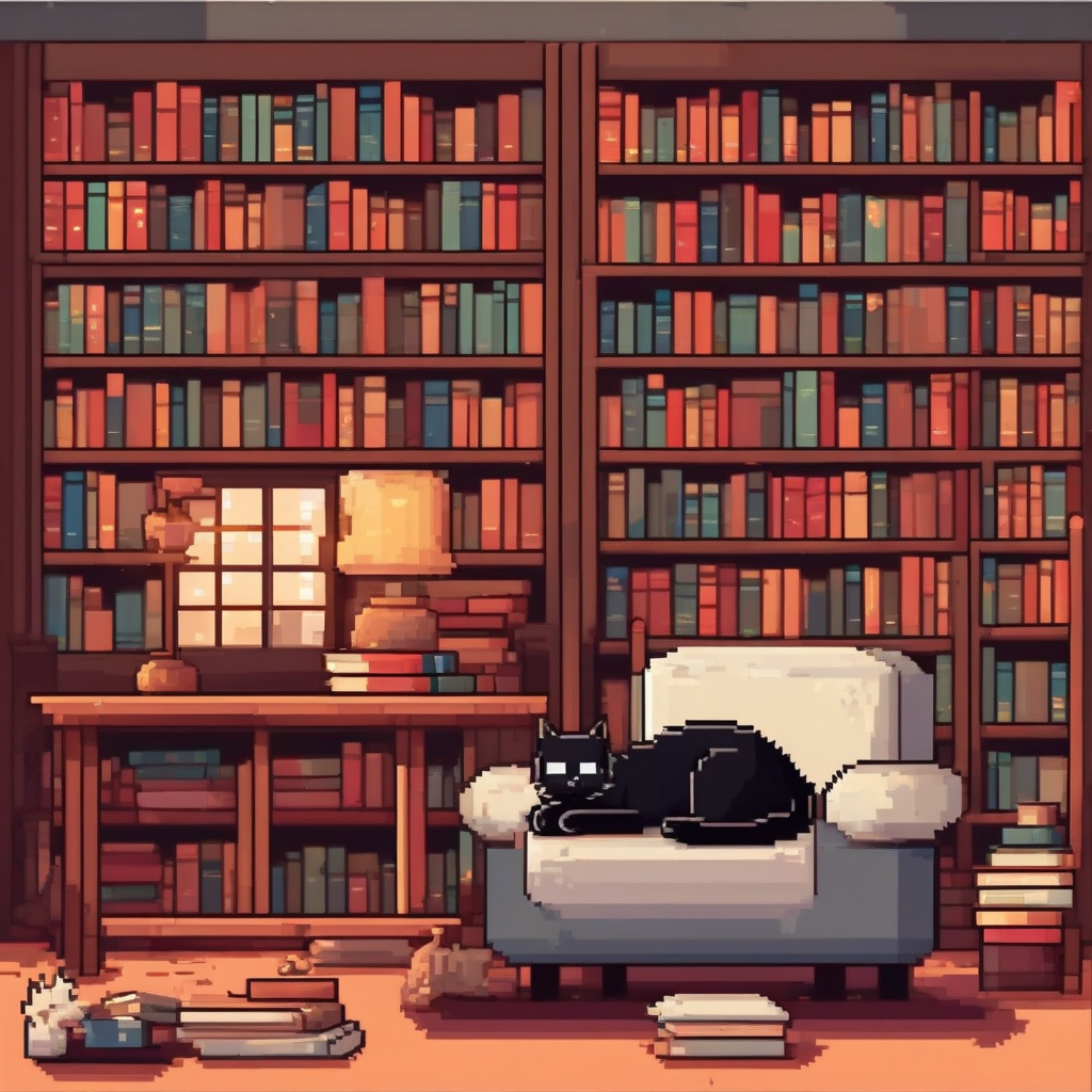 AI generated image - Library